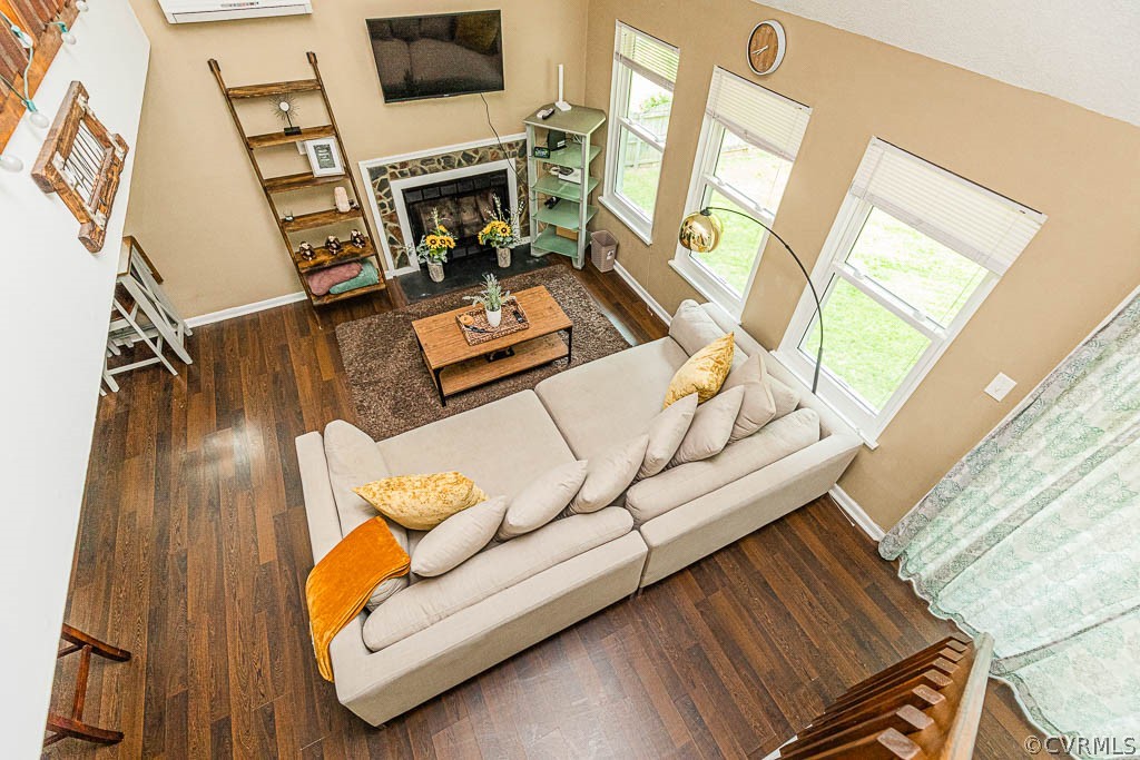 2713 South Ridge Drive Midlothian, VA 23112 - Photo 28 of 49 a living room with furniture and a fireplace
