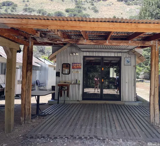 a view of a house with a porch