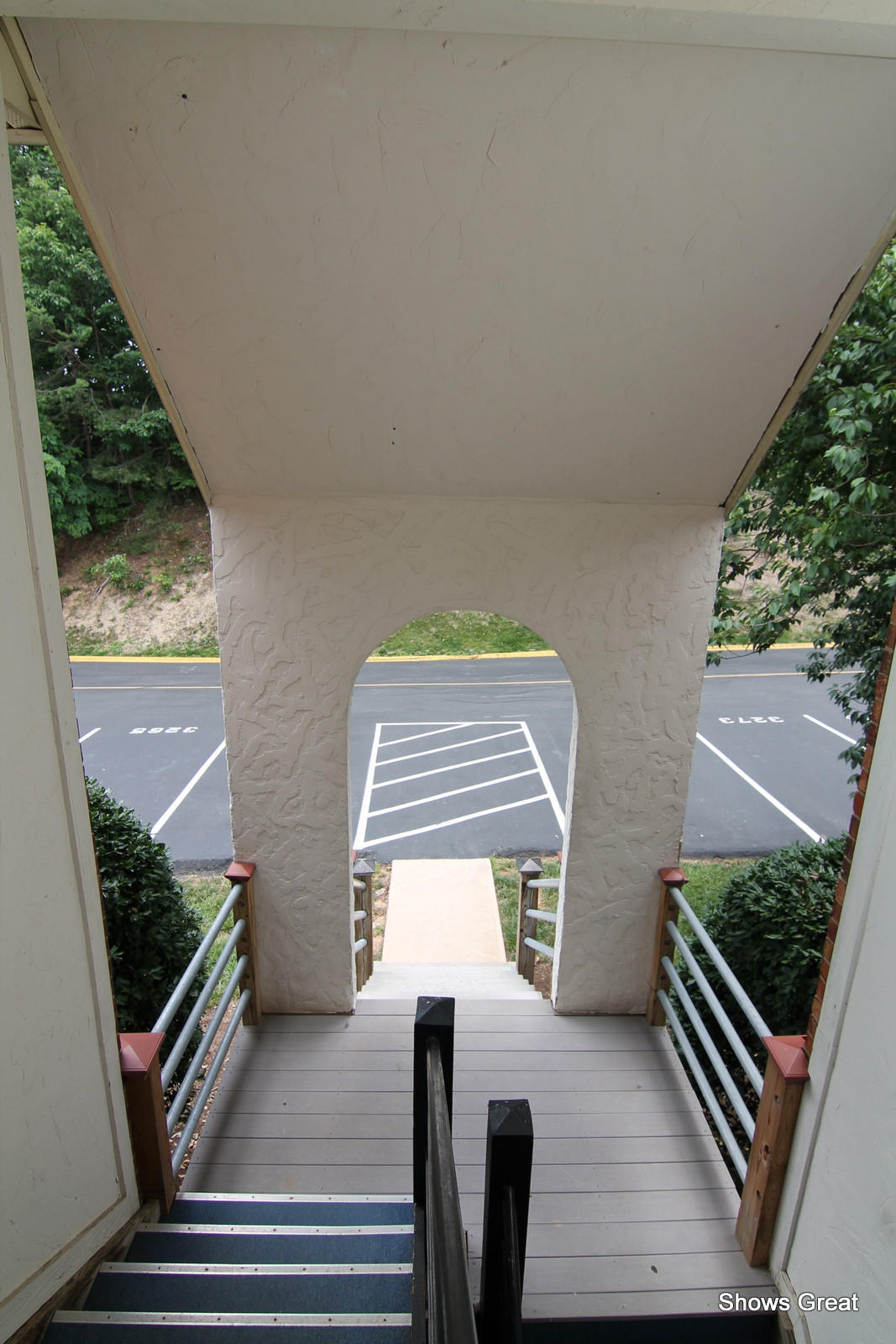 3267 Forest Ridge Road, Unit D Roanoke, VA 24018 - Photo 23 of 28 a view of balcony and wooden floor