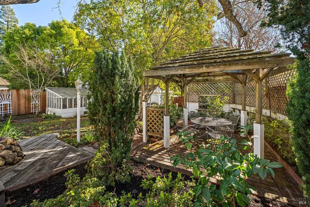 a view of outdoor space and garden