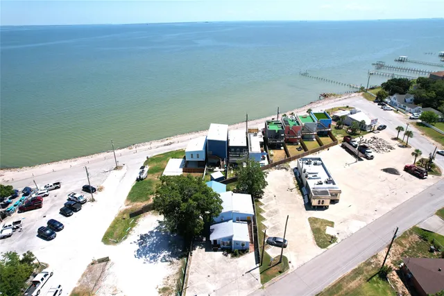 a view of city and ocean