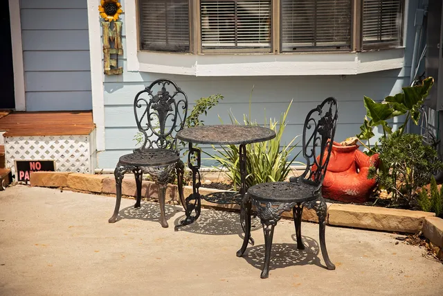 a view of a chairs and table in a house
