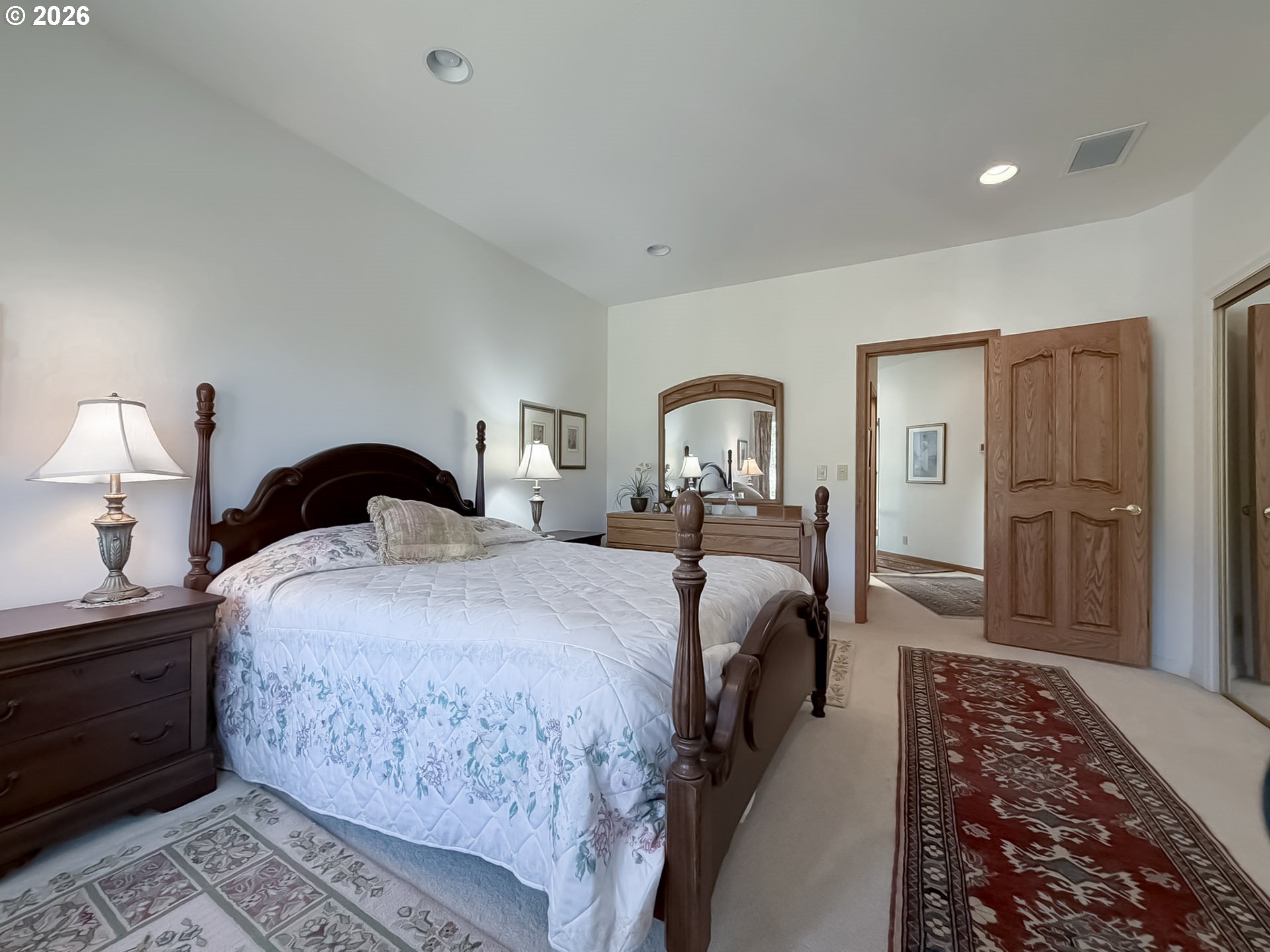 98696 Fox Drive Brookings, OR 97415 - Photo 30 of 48 a bedroom with bed and wooden floor