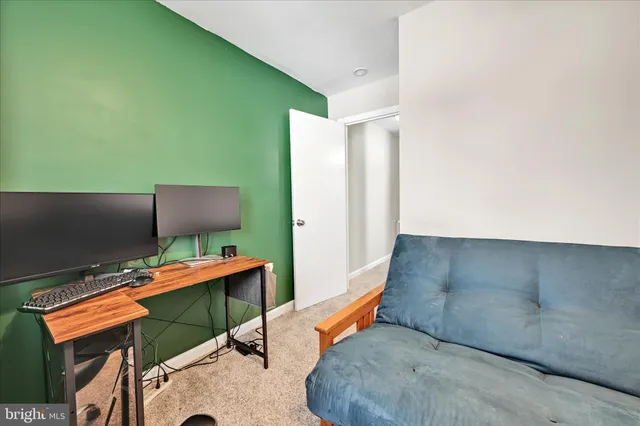 an outdoor space with lounge chair