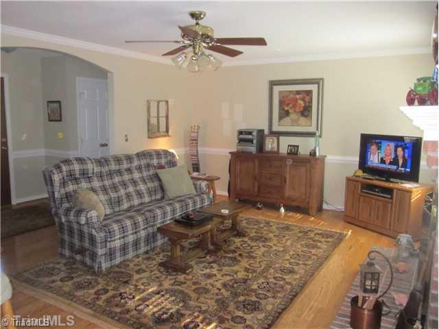 313 Cook Florist Road Reidsville, NC 27320 - Photo 16 of 16 Living Room. Open floor plan view from dining room.
