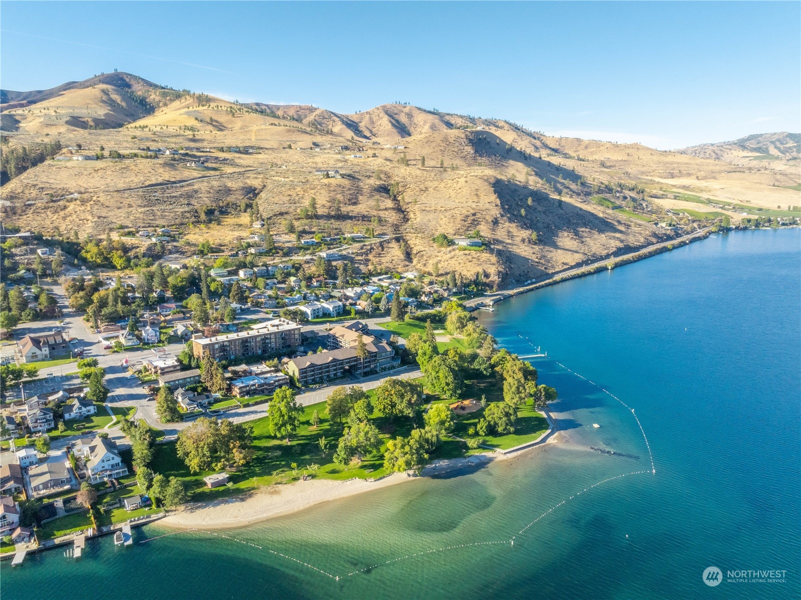 2216 West Prospect Street Chelan, WA 98816 - Photo 5 of 26 a view of a large body of water with a mountain