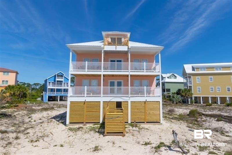 1492 Shell Lane Gulf Shores, AL 36542 - Photo 2 of 20 Rear view of house with a balcony