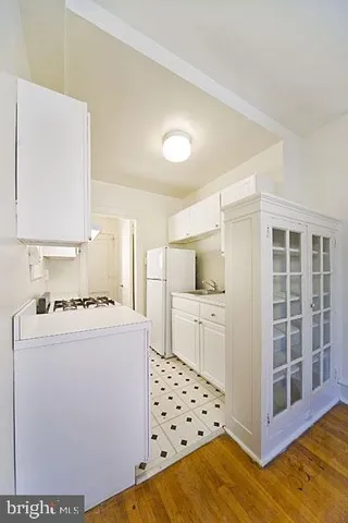 a view of a room that has a window in it