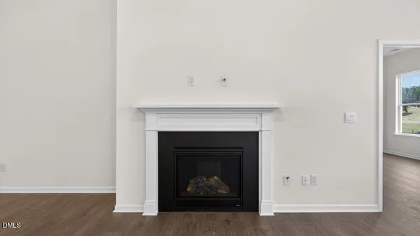 an empty room with an entryway