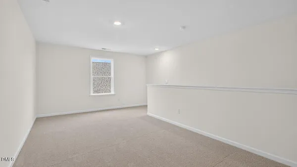 a room with a book shelf