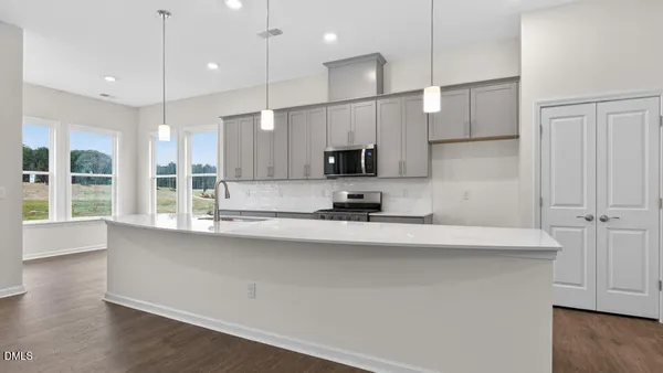 a room with a fireplace