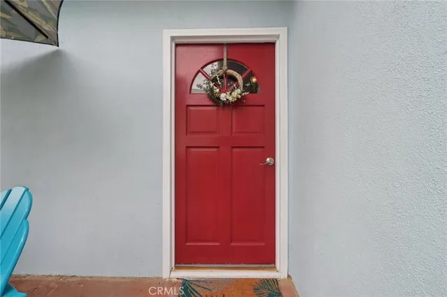 a view of a livingroom with furniture and wooden floor