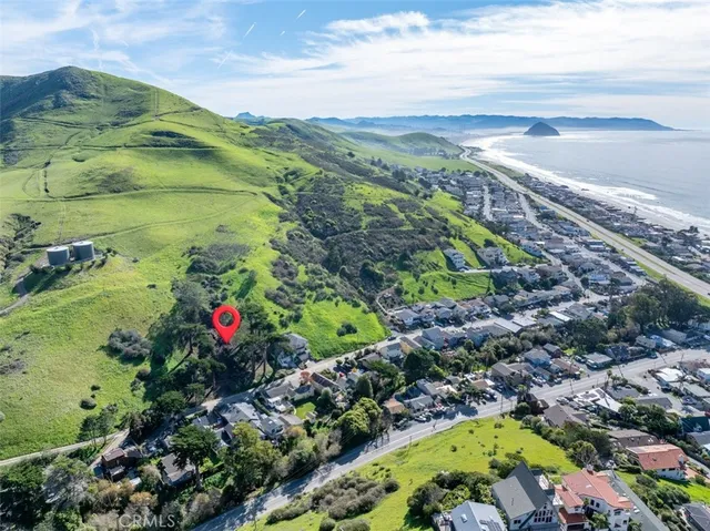 a view of a lake with a mountain