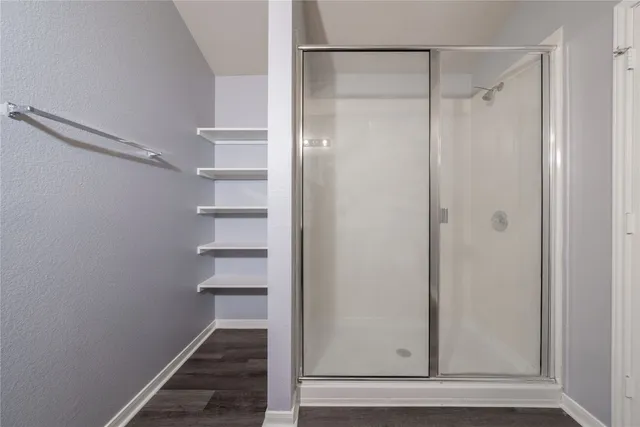 a view of a walk in closet