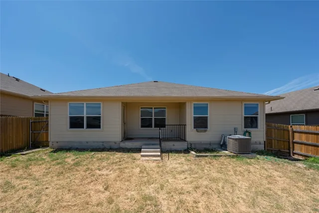 a backyard of a house