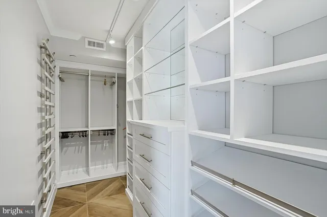 a view of walk in closet
