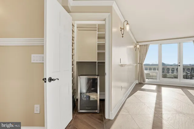 a view of entry way with wooden door