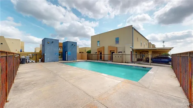 an aerial view of a highlighted house