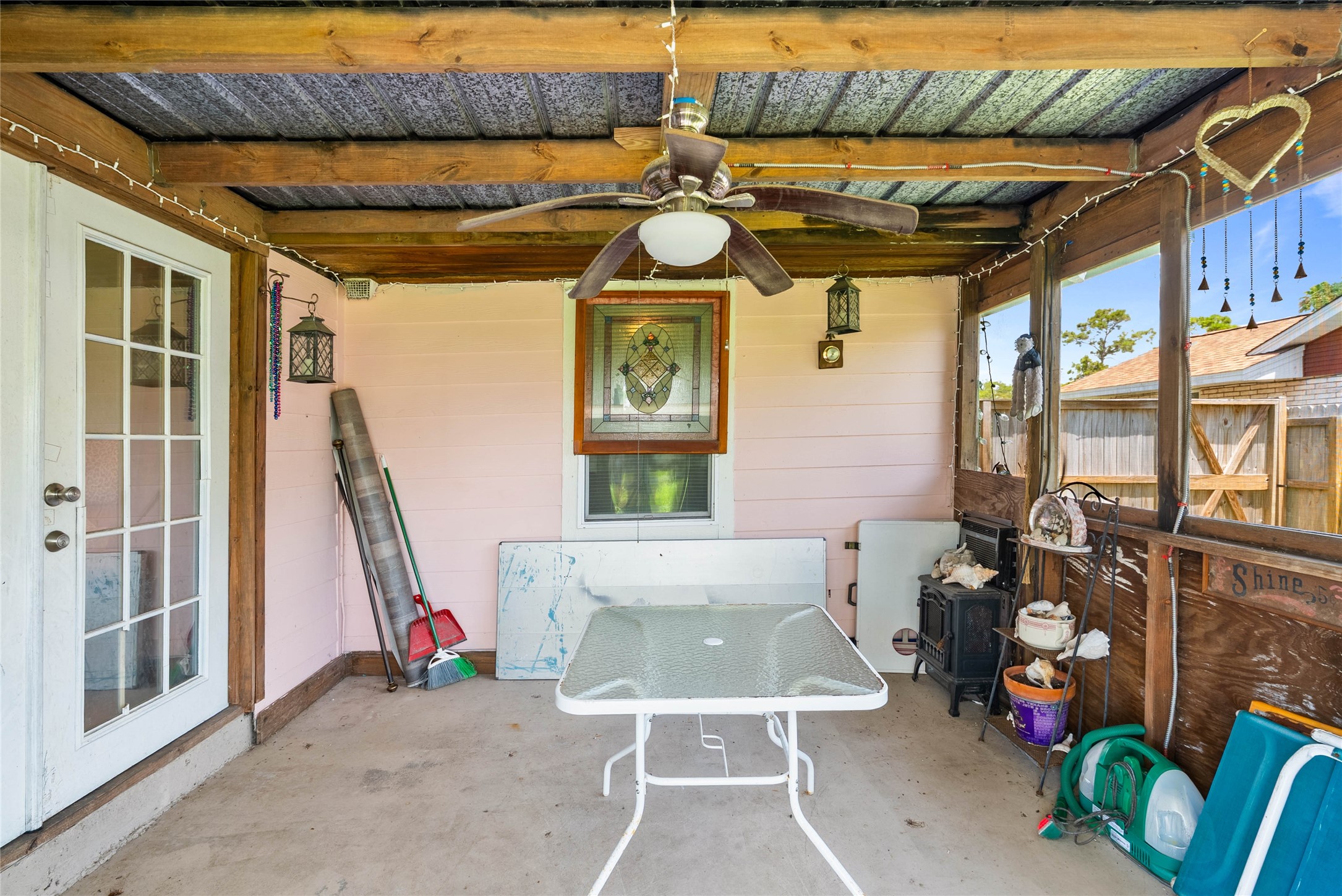 168 Sunset Ingleside, TX 78362 - Photo 21 of 26 Large covered patio area, perfect for outdoor dining, relaxing, and entertaining out of the sun.