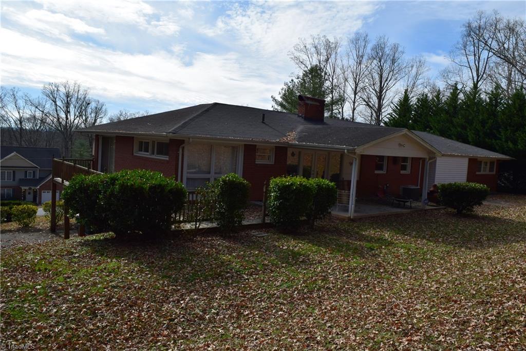 121 Oaklawn Road Mount Airy, NC 27030 - Photo 4 of 21 Back of home. Deck on right side of house. Covered patio/porch
