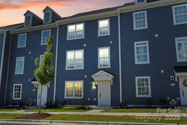 a front view of a building