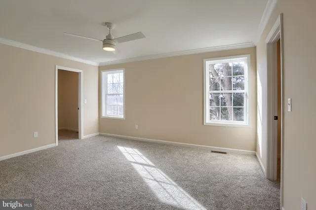 a view of an empty room