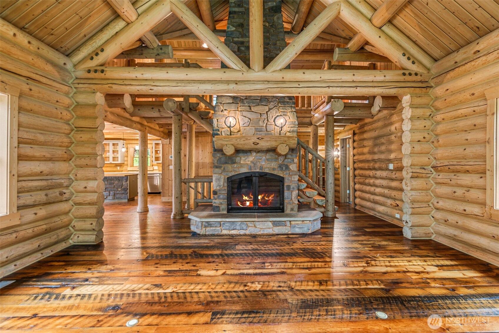 3888 Camas Creek Road Peshastin, WA 98847 - Photo 14 of 40 a living room with a fireplace