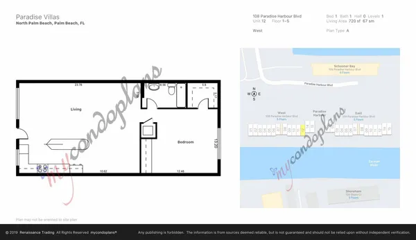 $1,950 | 108 Paradise Harbour Boulevard, Unit 512, North Palm Beach, FL 33408