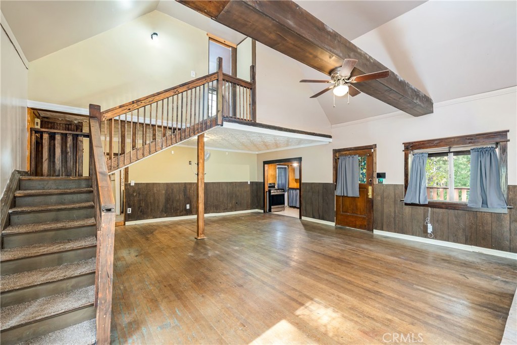 1501 Oriole Road Wrightwood, CA 92397 - Photo 10 of 29 a view of entryway livingroom and hall with wooden floor