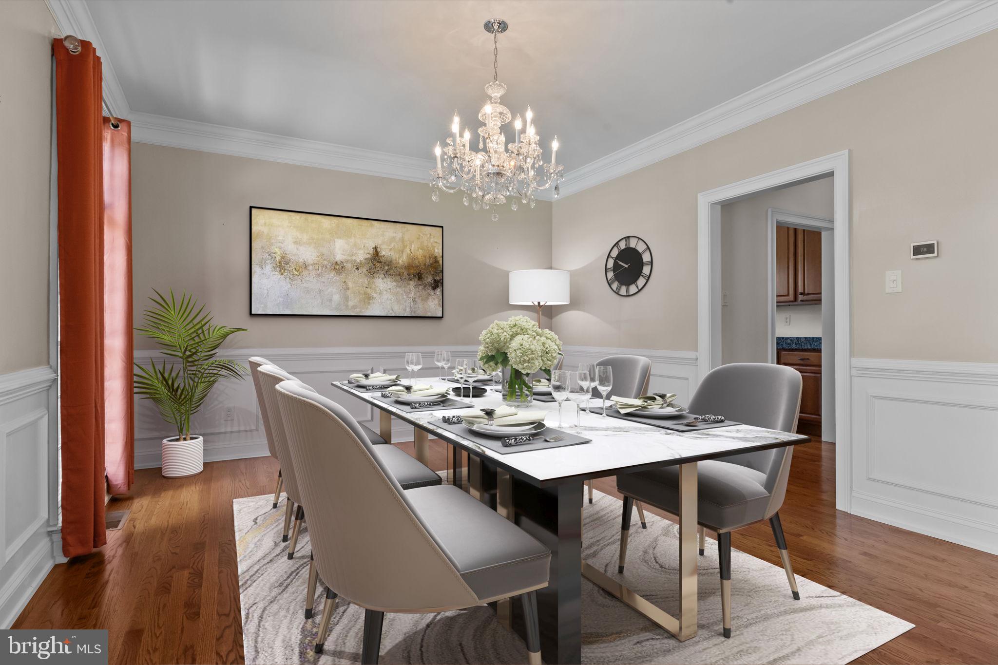 3541 Reading Way Huntingdon Valley, PA 19006 - Photo 19 of 54 a view of a dining room with furniture and wooden floor
