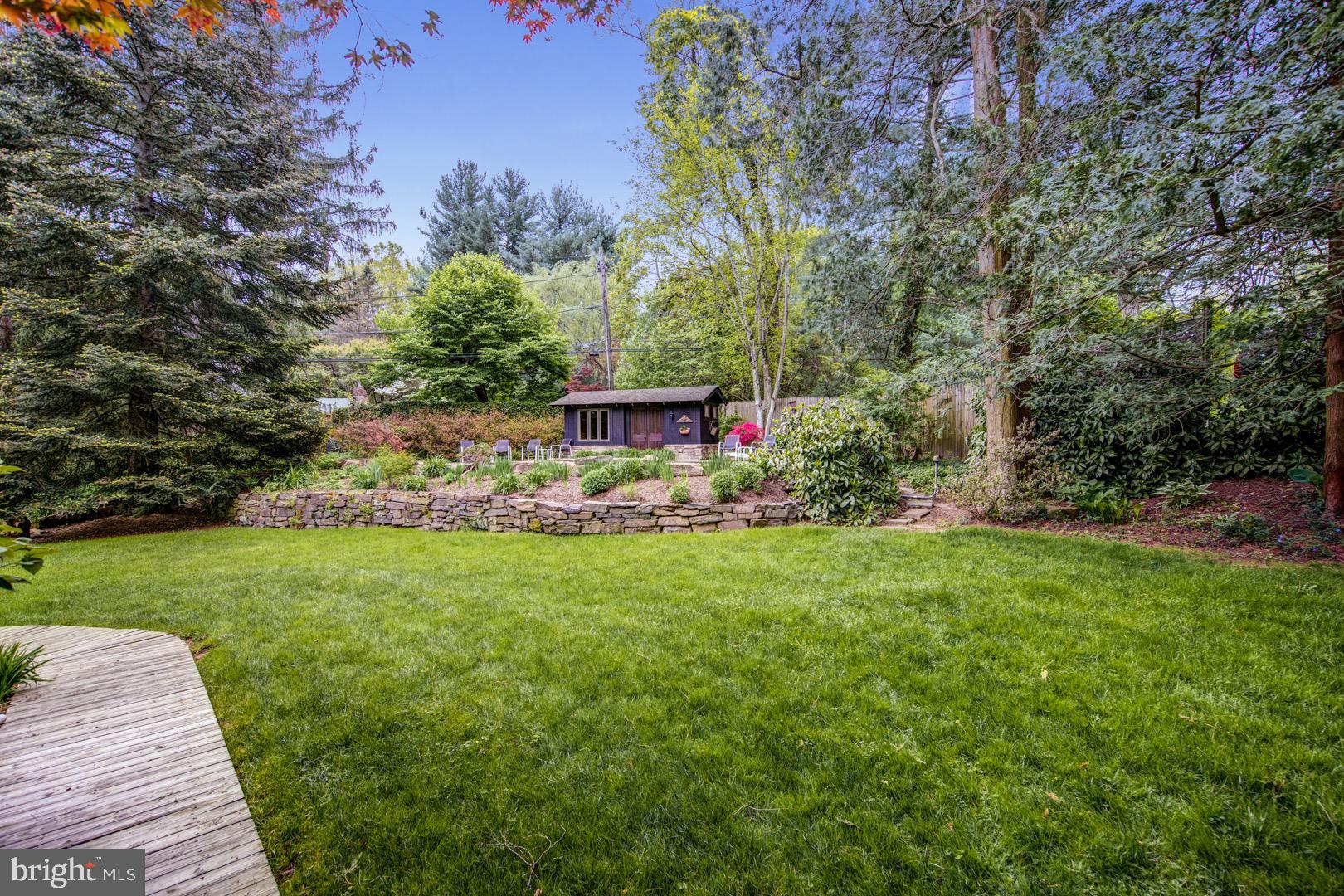9 Fenimore Lane Wayne, PA 19087 - Photo 7 of 32 Rear Yard and Pool House