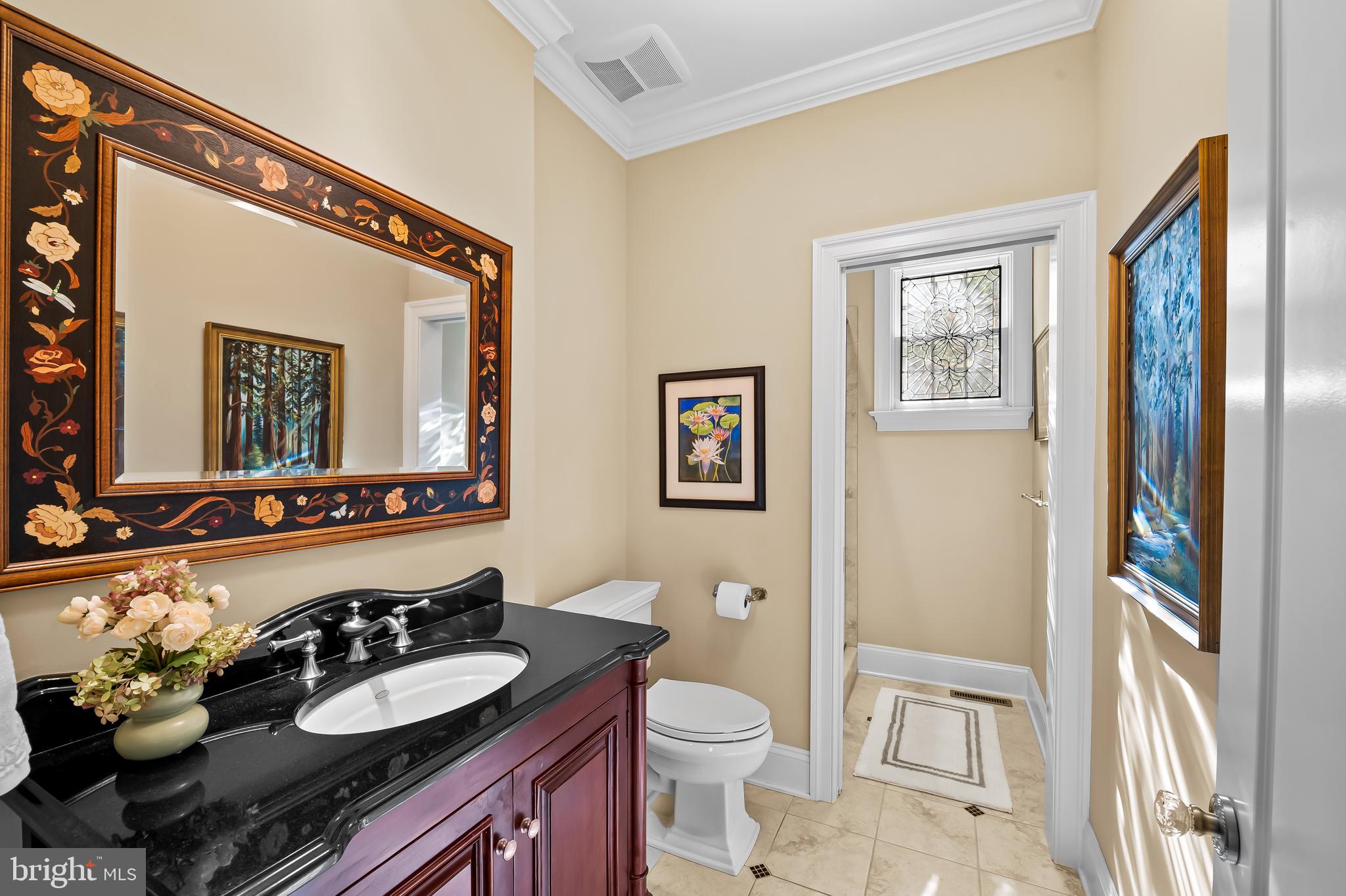 2049 Corbett Road Monkton, MD 21111 - Photo 27 of 66 a bathroom with a toilet a sink and a mirror