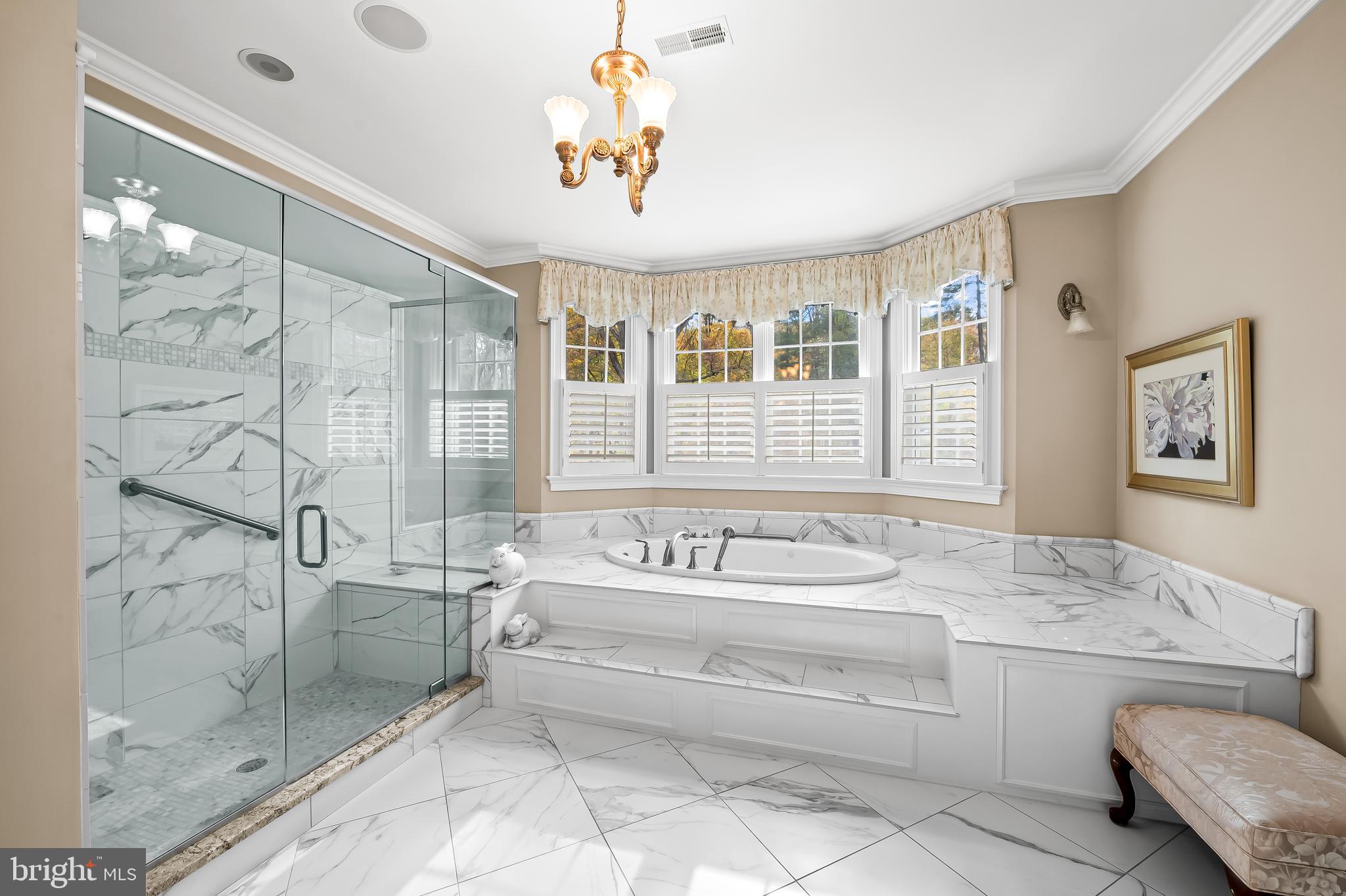 2049 Corbett Road Monkton, MD 21111 - Photo 38 of 66 a spacious bathroom with a granite countertop tub sink and mirror