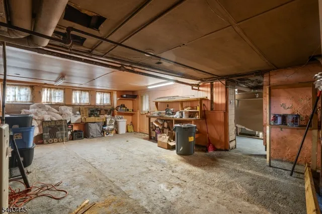 a view of a bike storage room