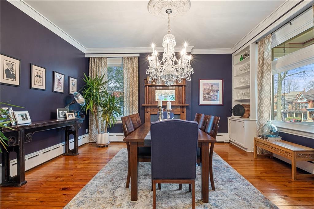 300 Maple Avenue Pittsburgh, PA 15218 - Photo 6 of 25 a view of a dining room with furniture window and wooden floor
