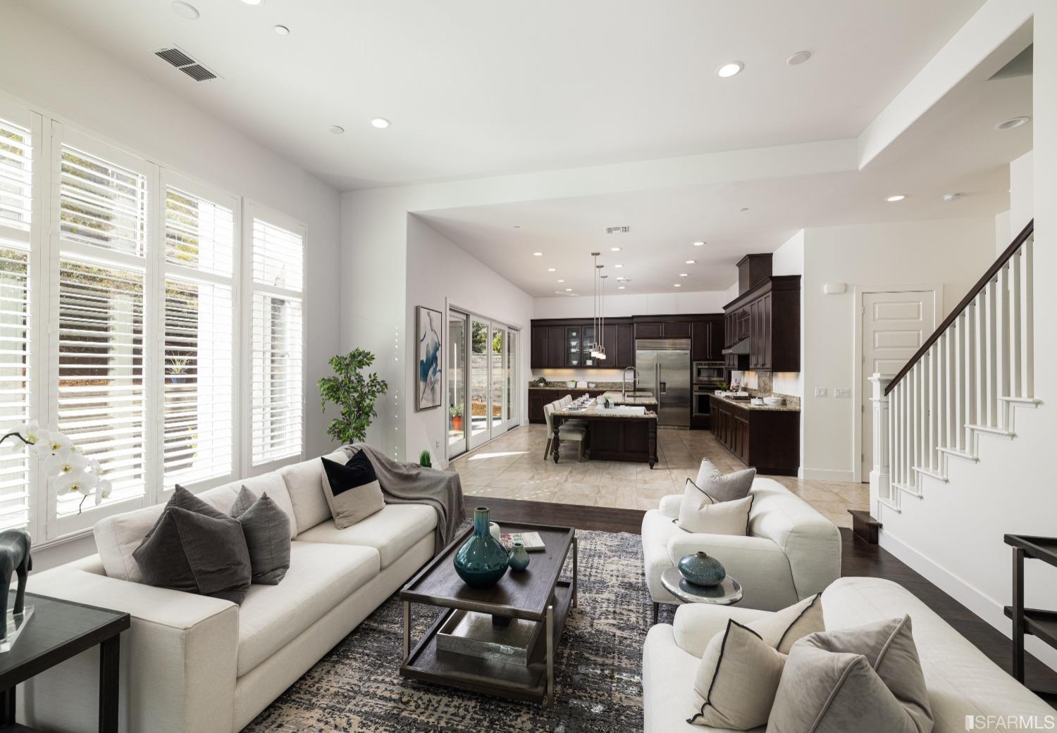 30 Wilder Road Orinda, CA 94563 - Photo 17 of 57 a living room with furniture kitchen view and a large window