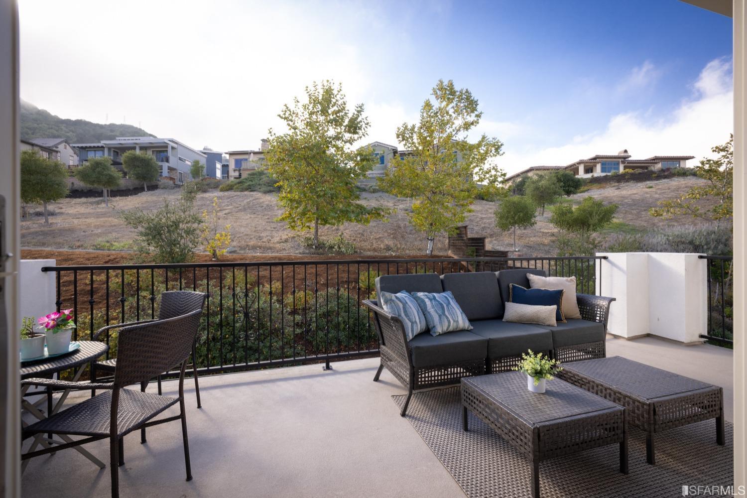 30 Wilder Road Orinda, CA 94563 - Photo 36 of 57 a view of a terrace with couches and a potted plant on a table