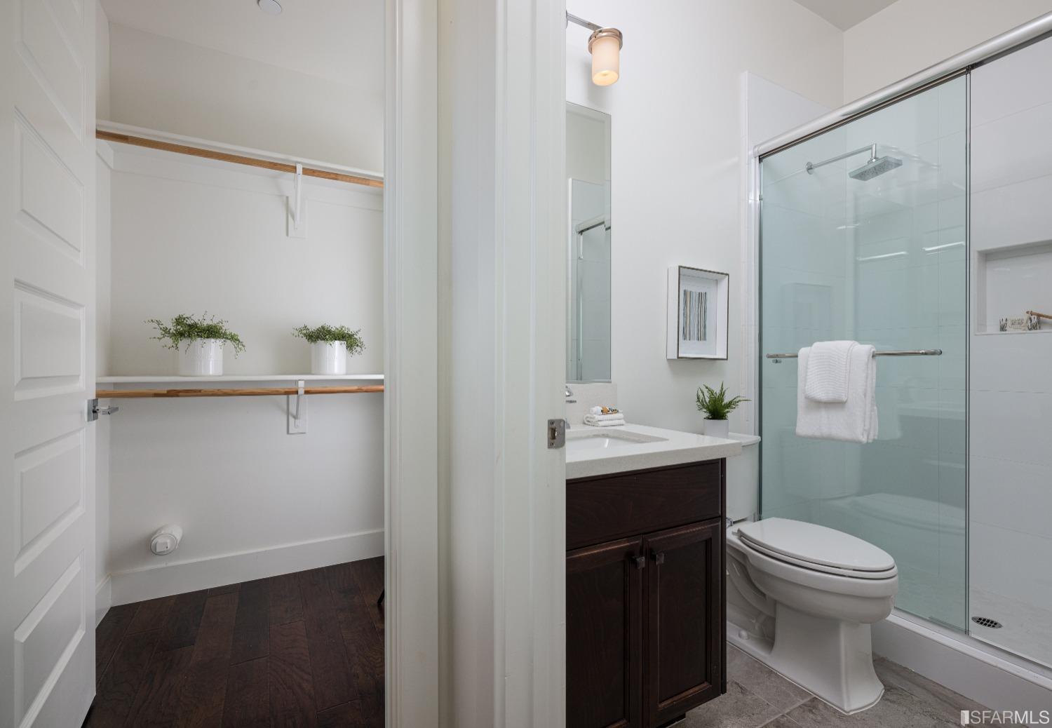 30 Wilder Road Orinda, CA 94563 - Photo 10 of 57 a bathroom with a sink a toilet and shower