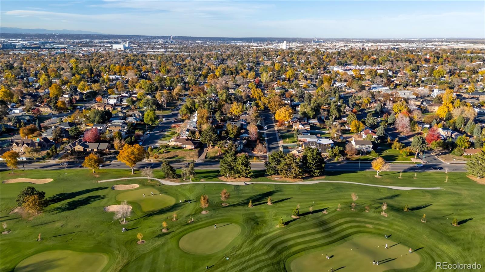 2651 Adams Street Denver, CO 80205 - Photo 3 of 37 an aerial view of a house with a yard