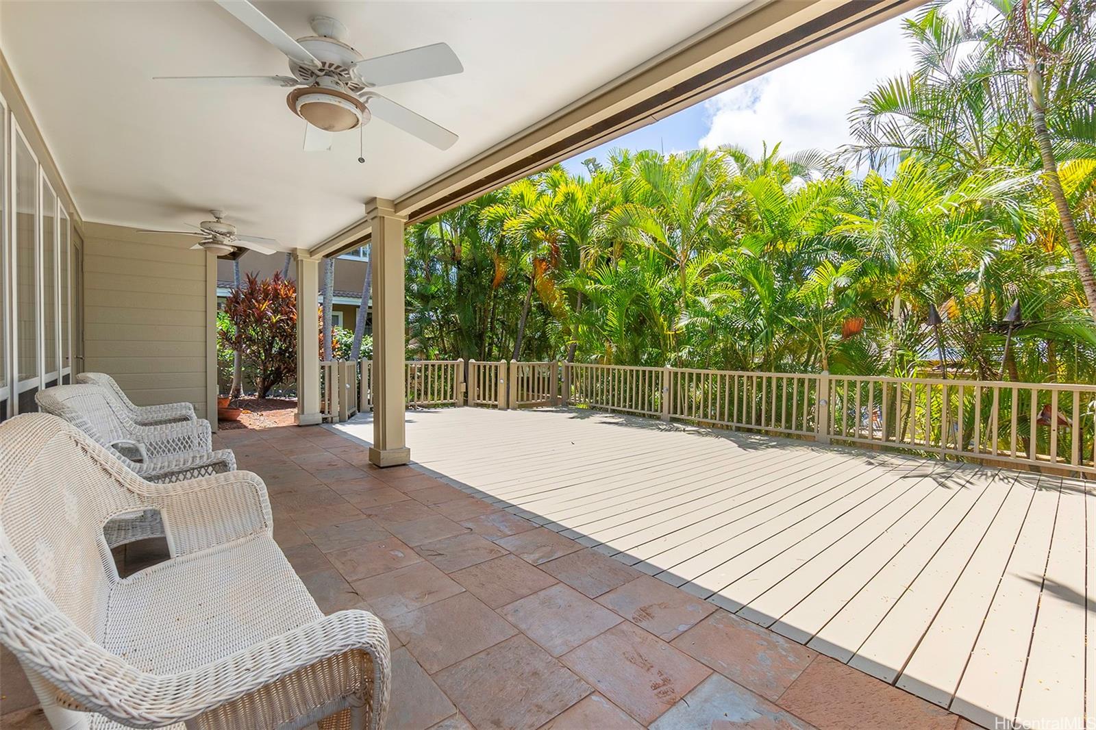 92-247 Opuakii Place Kapolei, HI 96707 - Photo 15 of 25 a balcony with furniture and a potted plant