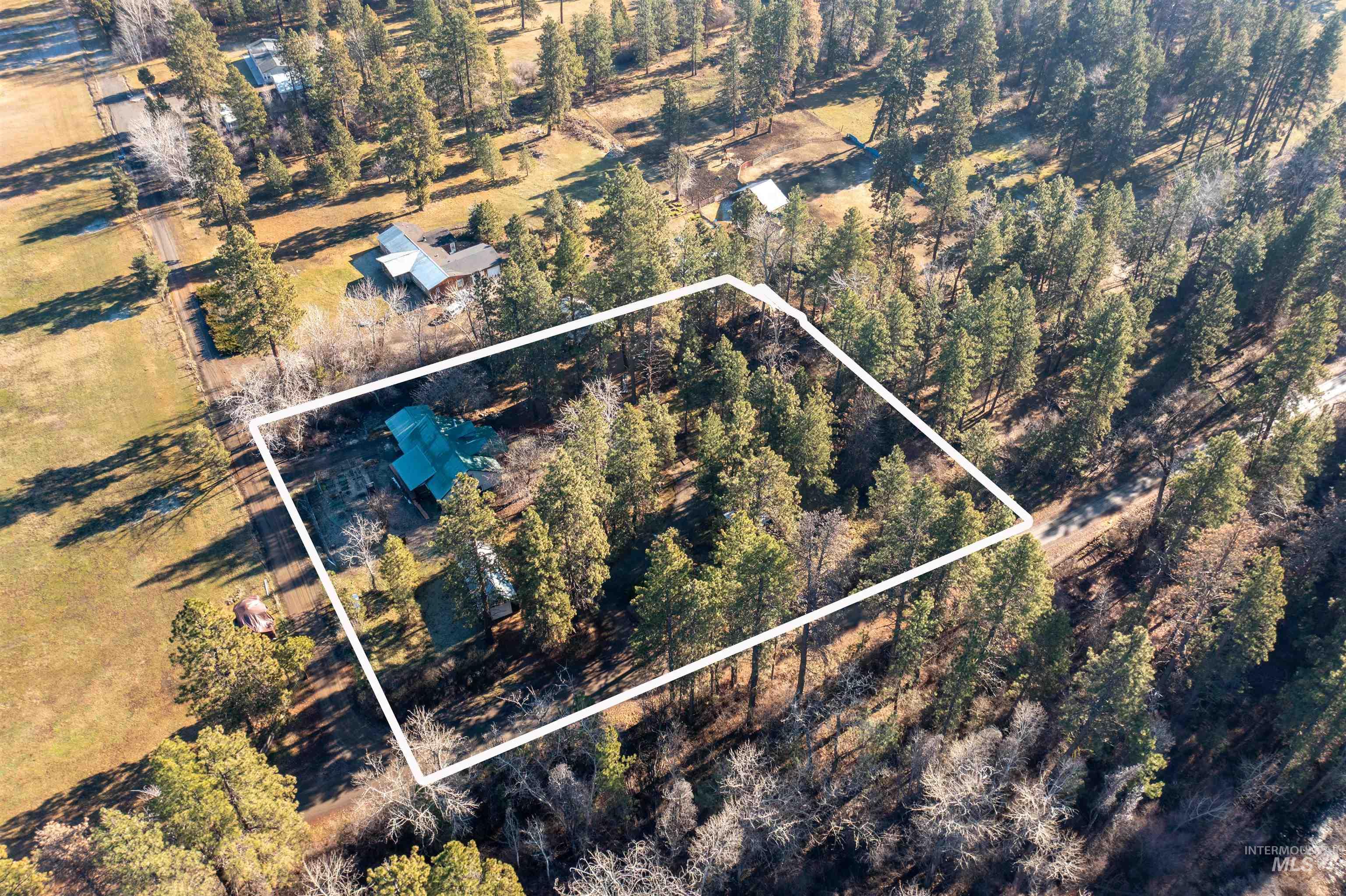 3488 Ward Road Cambridge, ID 83610 - Photo 41 of 49 Aerial overview of property's location featuring property boundaries highlighted