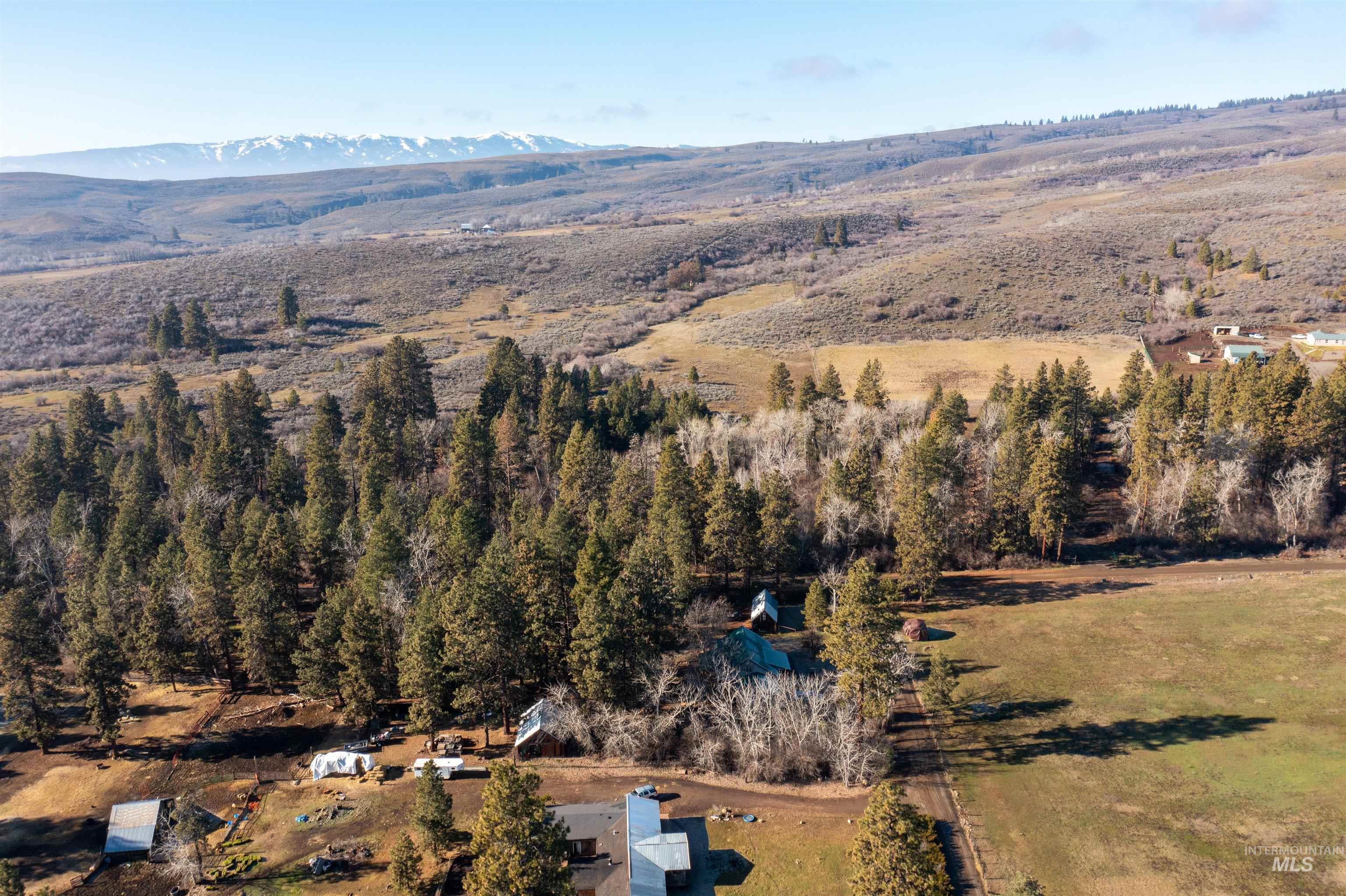 3488 Ward Road Cambridge, ID 83610 - Photo 44 of 49 Bird's eye view of a mountainous background