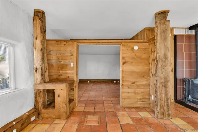 a view of a bathroom with a shower