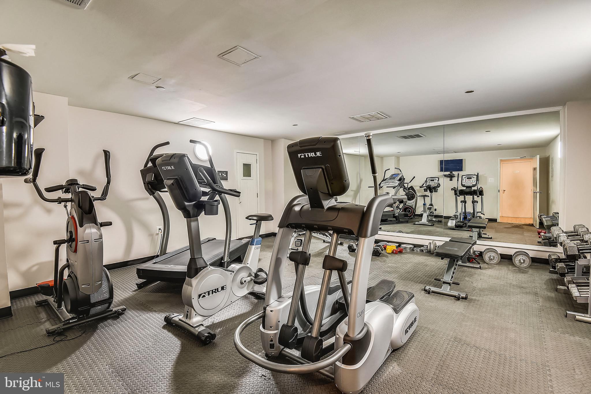 1301 North Courthouse Road, Unit 1503 Arlington, VA 22201 - Photo 22 of 26 a view of a room with gym equipment