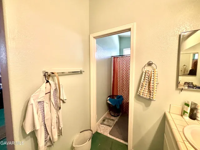 a view of a room with racks