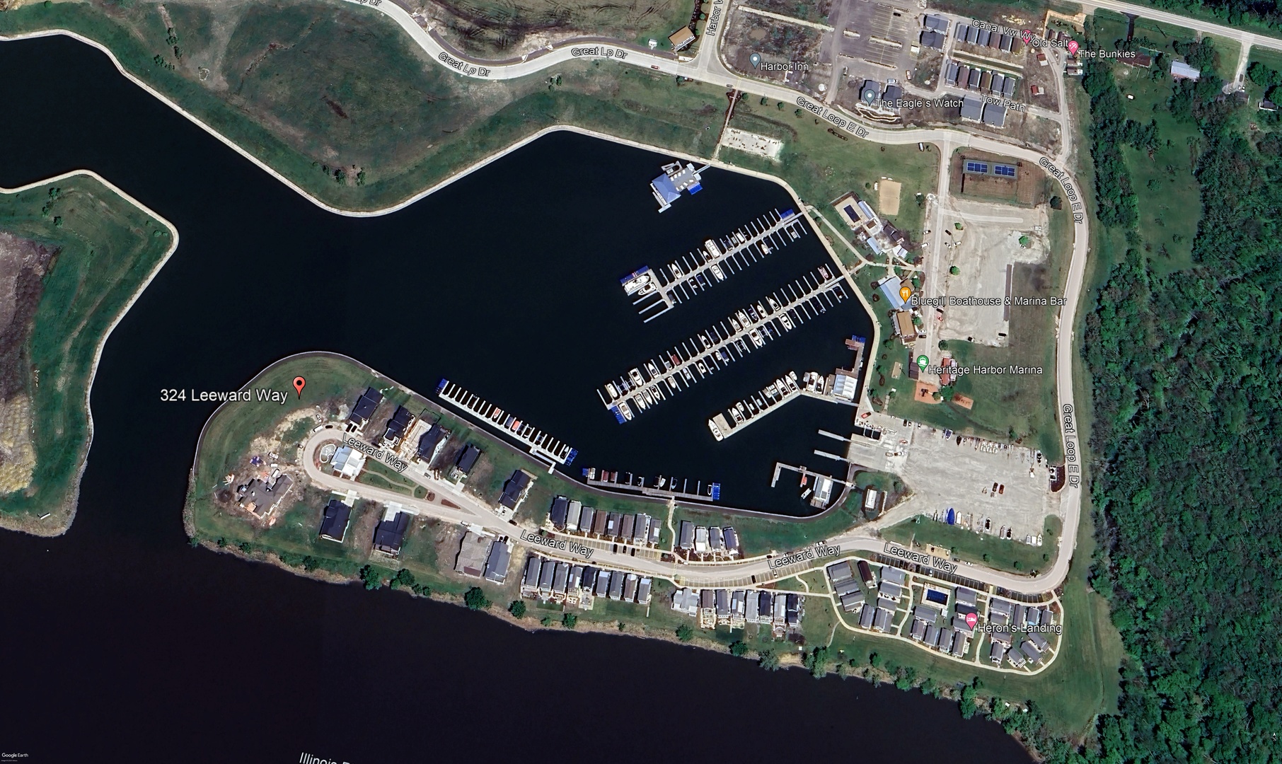 324 Leeward Way Ottawa, IL 61350 - Photo 3 of 10 an aerial view of a wooden chairs