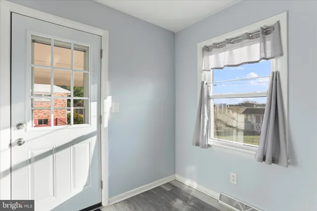 a view of an front door