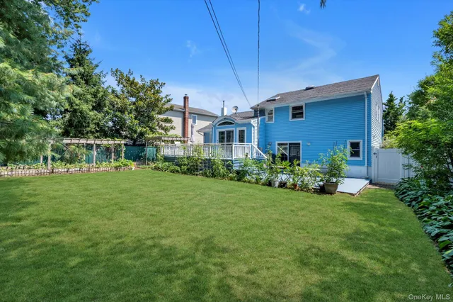 a house view with a garden space