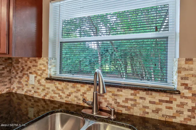 a bathroom with a window