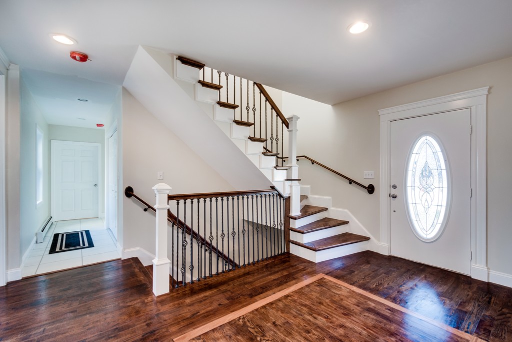 10 Felch Road Natick, MA 01760 - Photo 3 of 27 a view of entryway with wooden floor